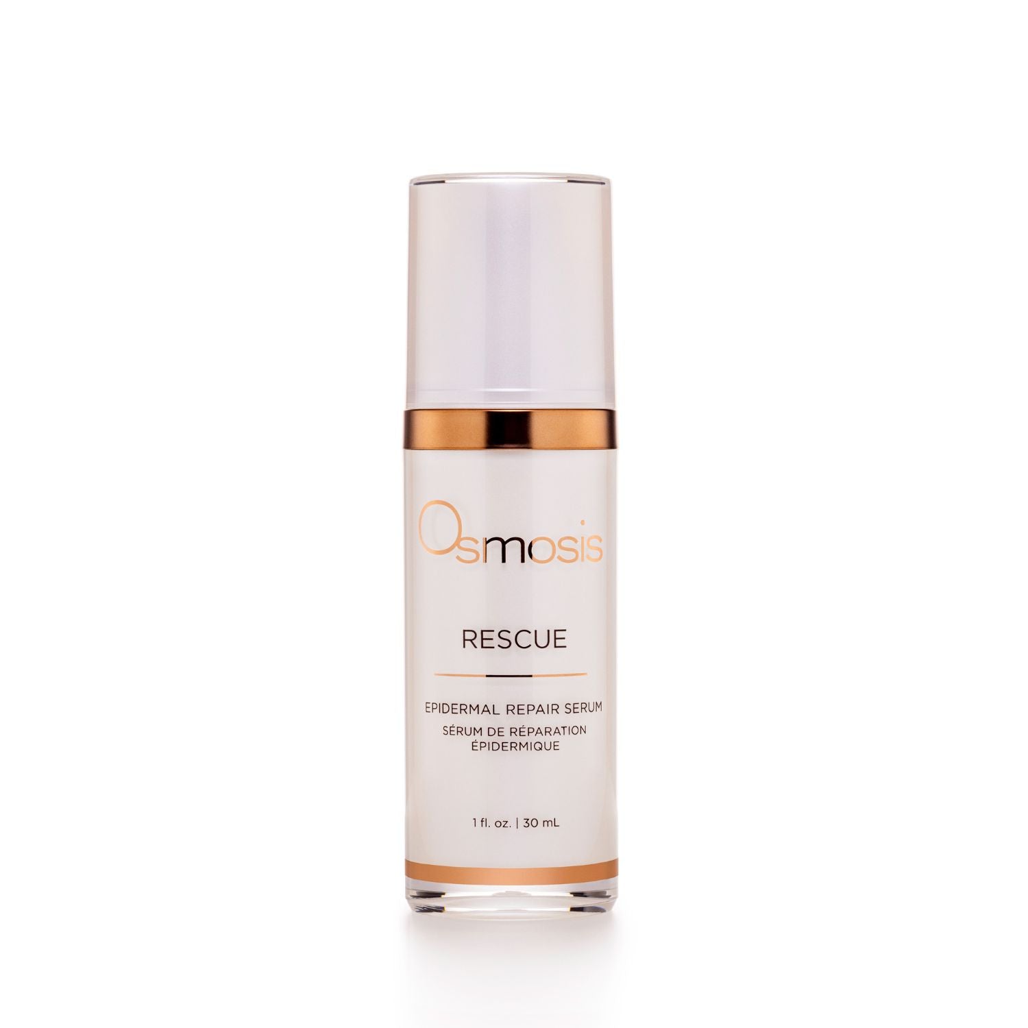 Osmosis Rescue serum bottle on a white background