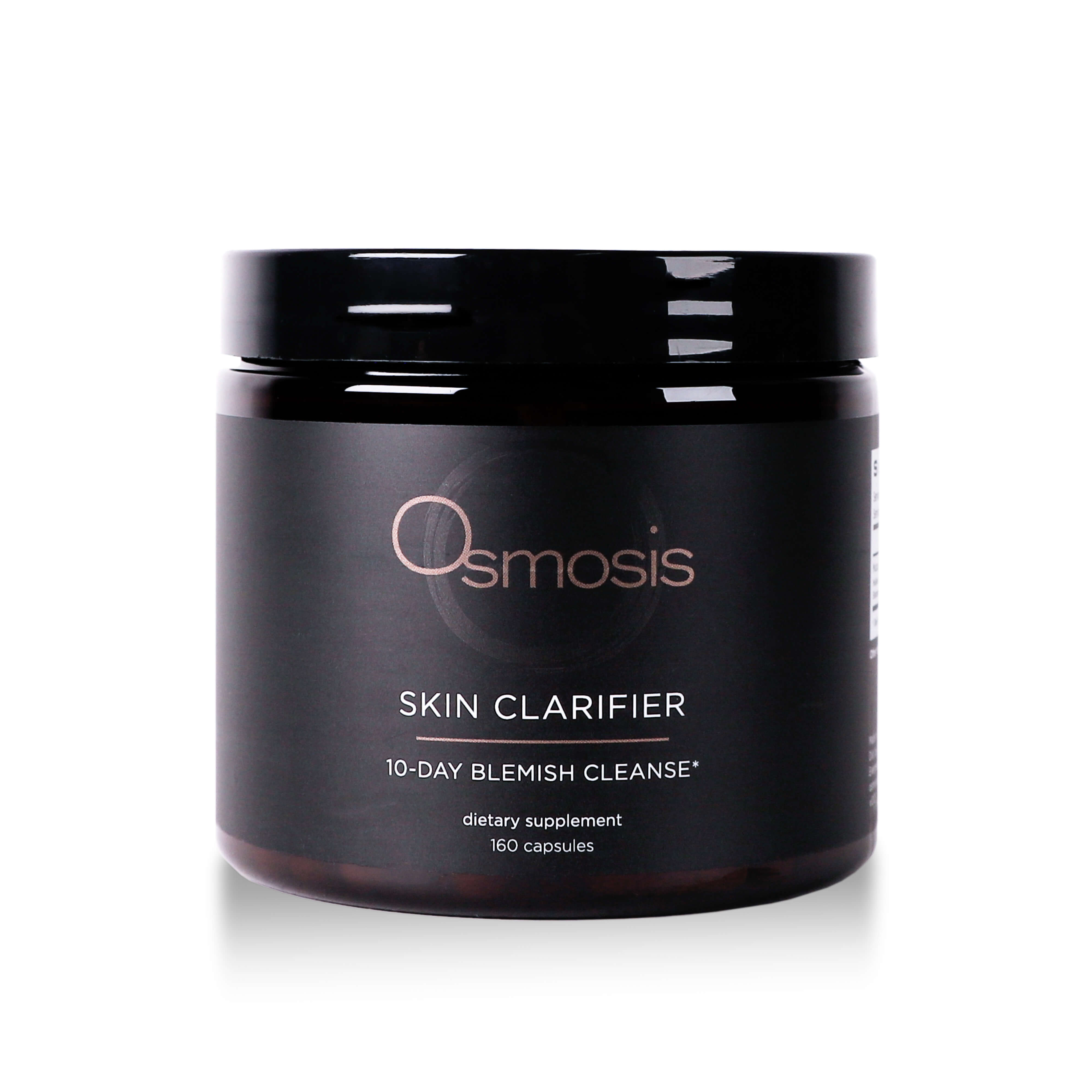 Osmosis Skin Clarifier supplement jar on a white background