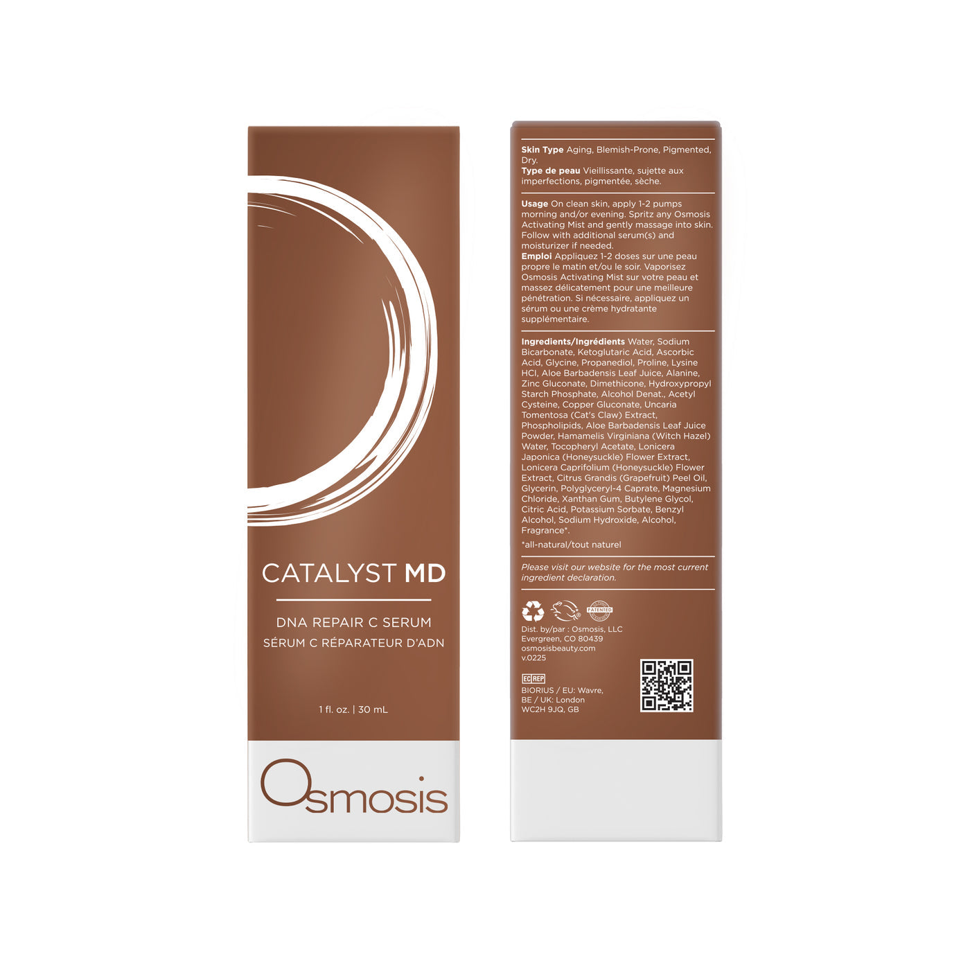 Osmosis Renew MD Advanced Retinol Serum packaging on a white background