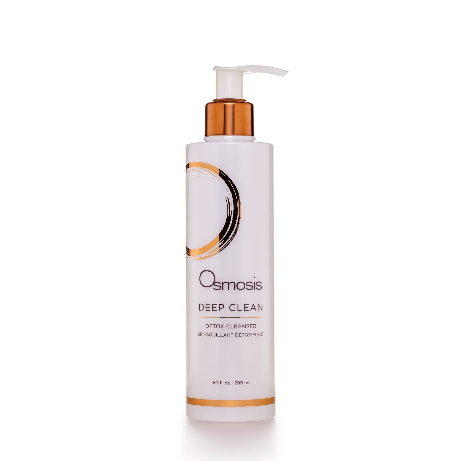 Osmosis Deep Clean detox cleanser pump bottle on a white background