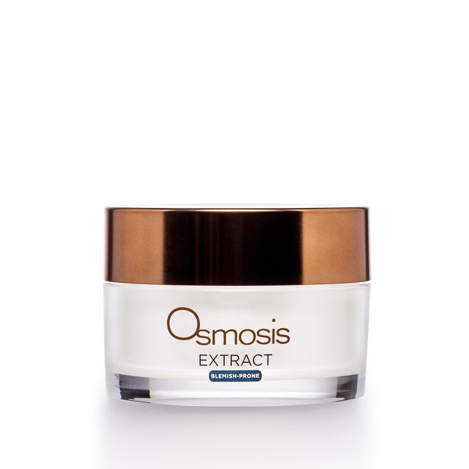 Osmosis Extract jar with gold lid on a white background
