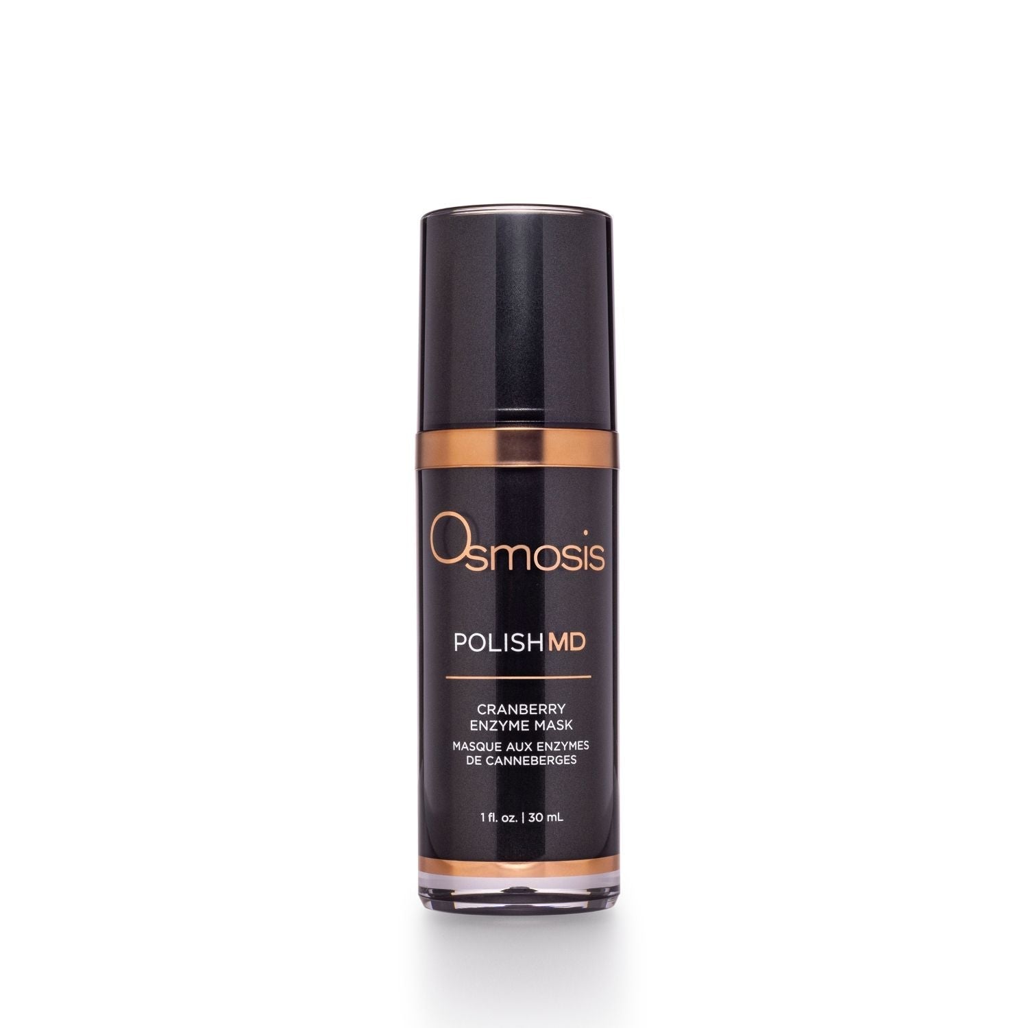 Osmosis skincare bottle on a white background