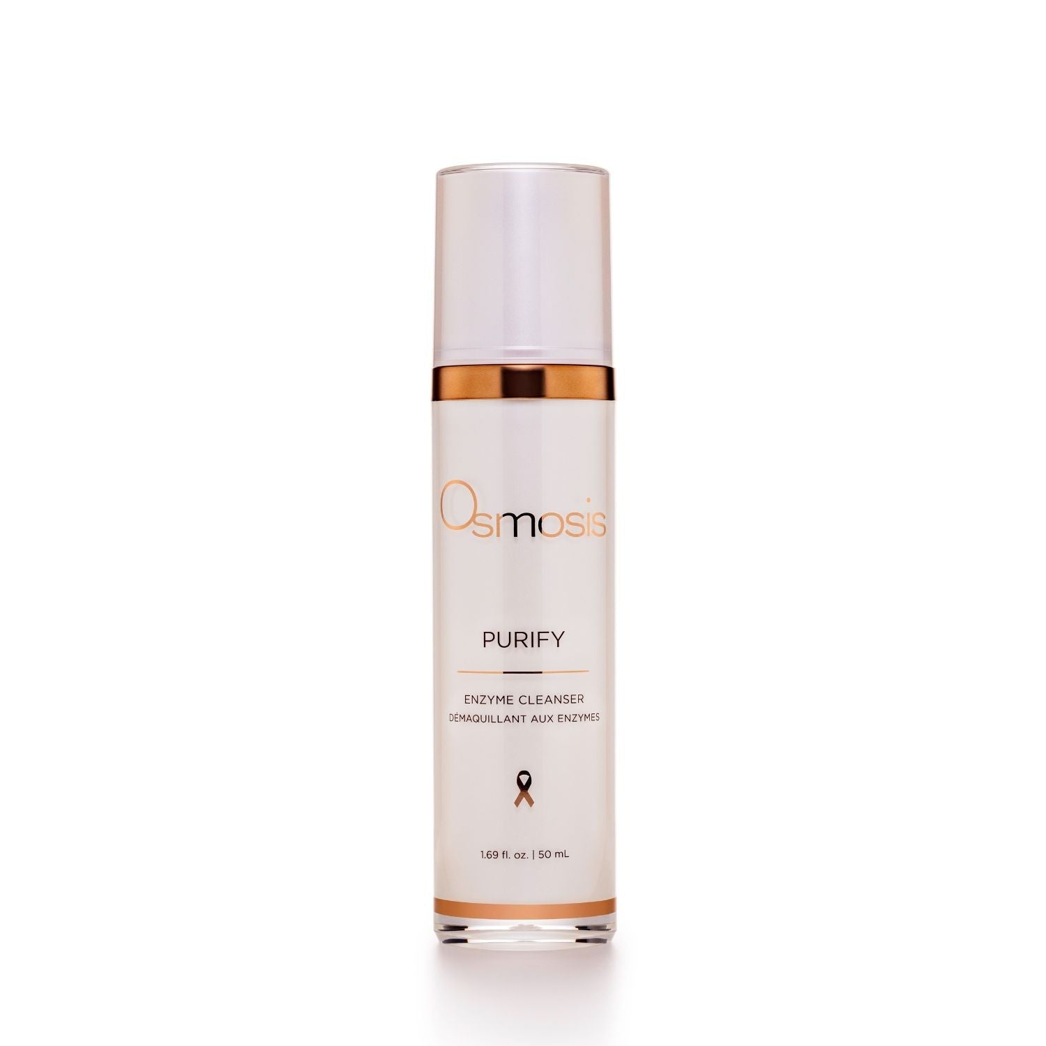 Osmosis skincare bottle labeled 'Purify' on a white background
