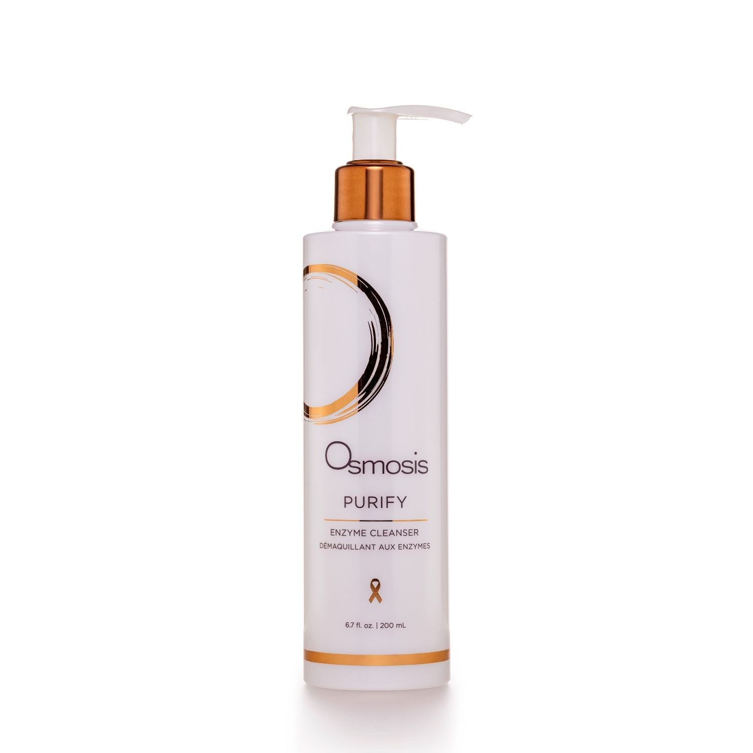Osmosis Purify Enzyme Cleanser large pump bottle on a white background