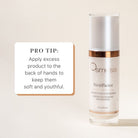 Osmosis StemFactor serum bottle with a pro tip on a beige background