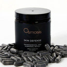 Osmosis Skin Defense supplement jar with capsules on a white background