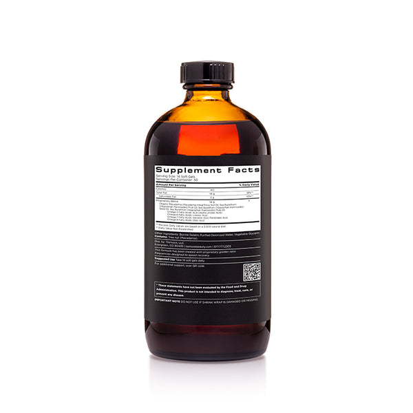 Osmosis liquid Recovery supplement facts label on a white background