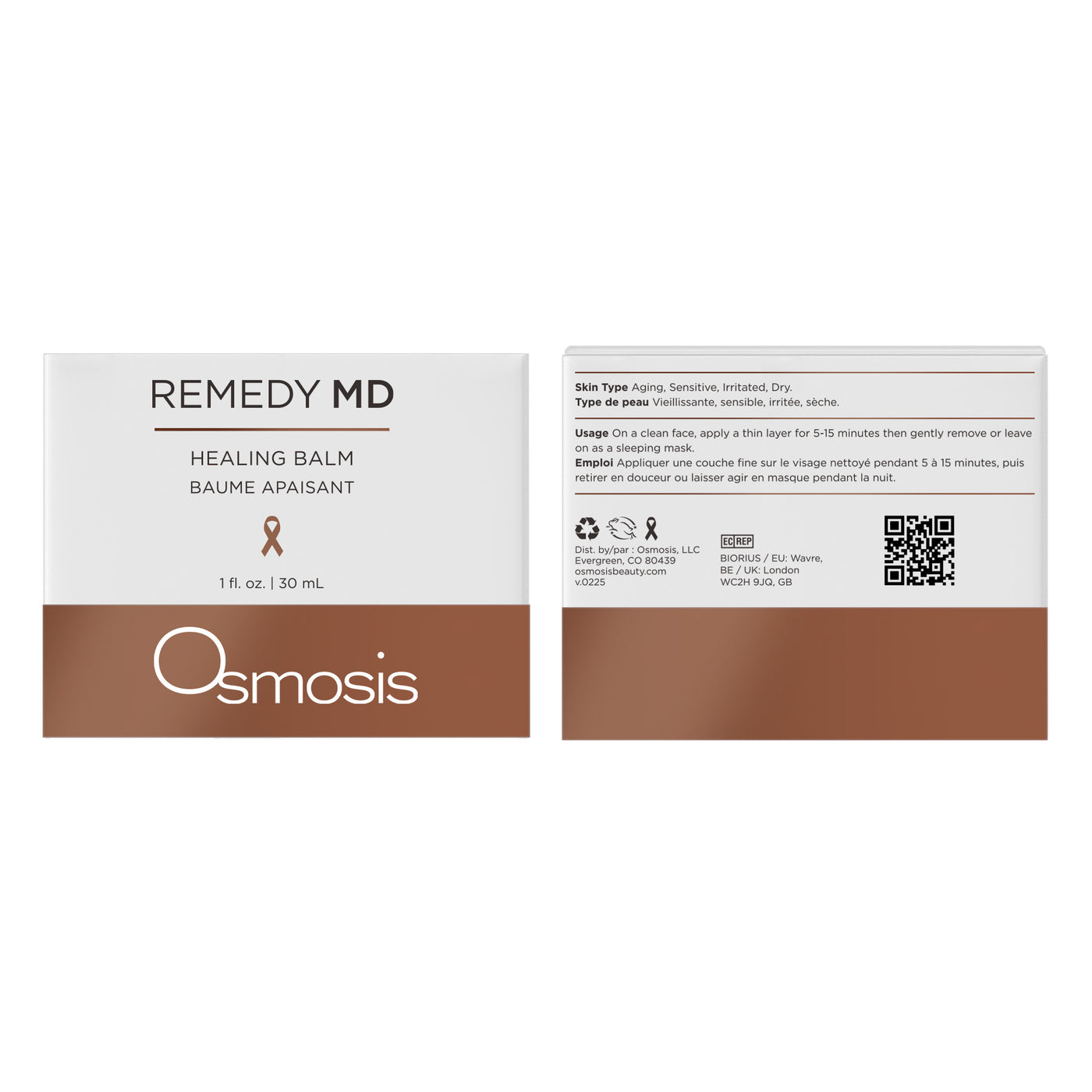 Osmosis Remedy MD Healing Balm packaging on a white background